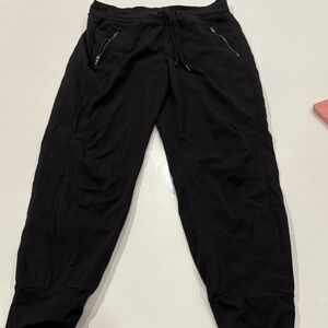 Athleta Black Jogger Pants with Zipper Pockets